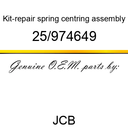 Kit-repair, spring centring, assembly 25/974649