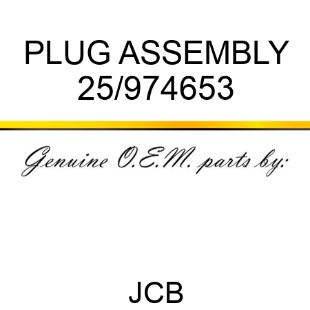 PLUG ASSEMBLY 25/974653