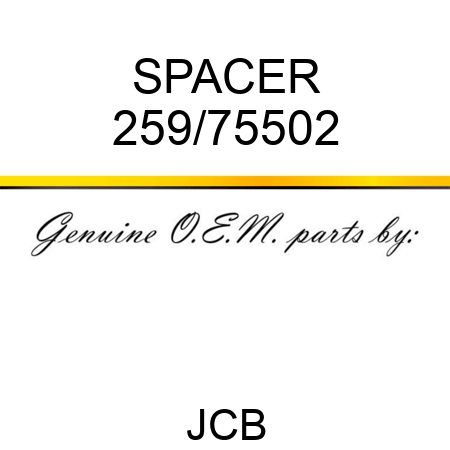 SPACER 259/75502