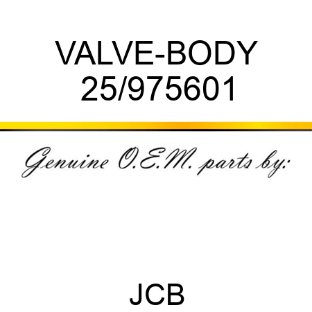 VALVE-BODY 25/975601