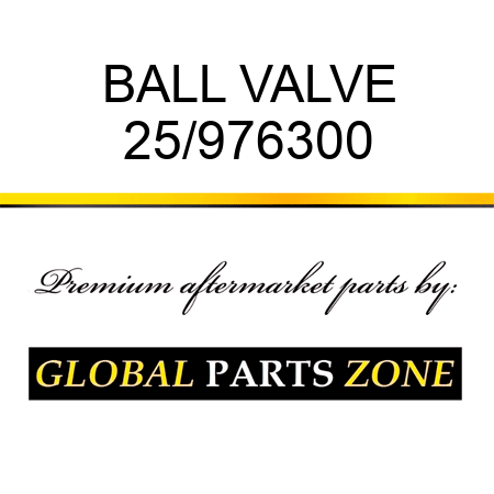 BALL VALVE 25/976300