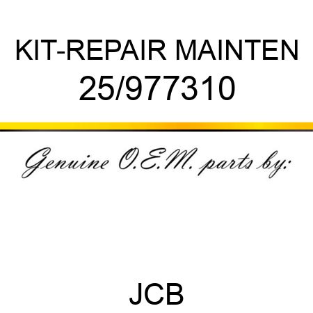 KIT-REPAIR MAINTEN 25/977310