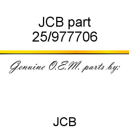 JCB part 25/977706