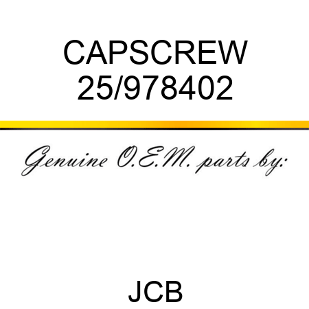 CAPSCREW 25/978402