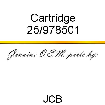 Cartridge 25/978501