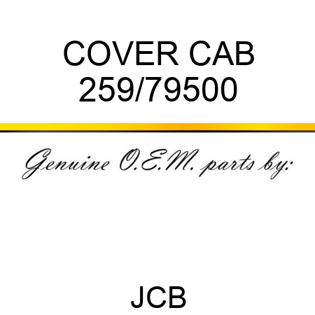 COVER CAB 259/79500
