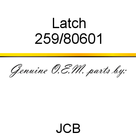 Latch 259/80601