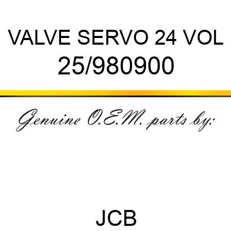 VALVE SERVO 24 VOL 25/980900