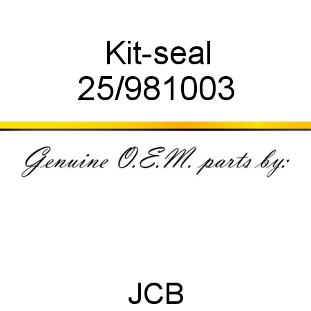 Kit-seal 25/981003
