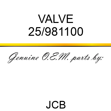 VALVE 25/981100