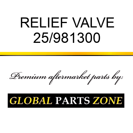 RELIEF VALVE 25/981300