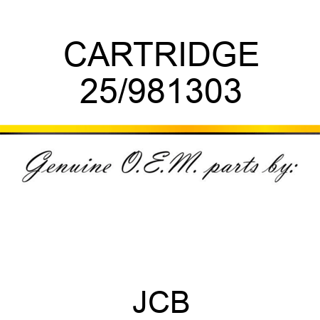 CARTRIDGE 25/981303