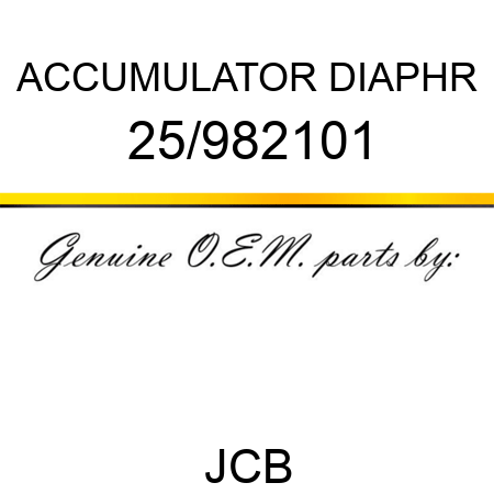ACCUMULATOR DIAPHR 25/982101