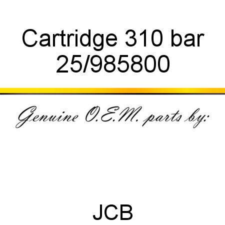 Cartridge, 310 bar 25/985800