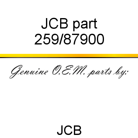 JCB part 259/87900