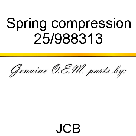 Spring, compression 25/988313