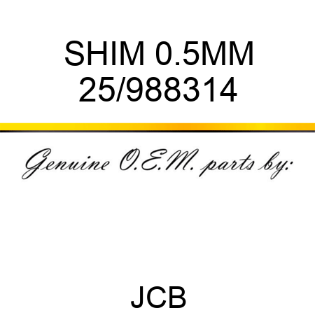 SHIM 0.5MM 25/988314