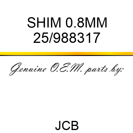SHIM 0.8MM 25/988317
