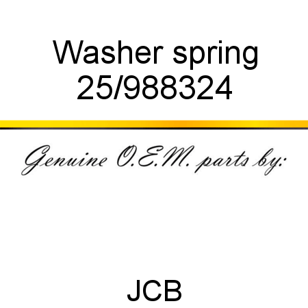 Washer, spring 25/988324
