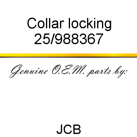 Collar, locking 25/988367