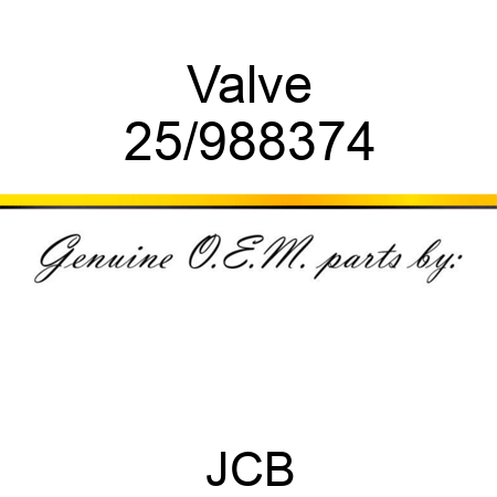 Valve 25/988374