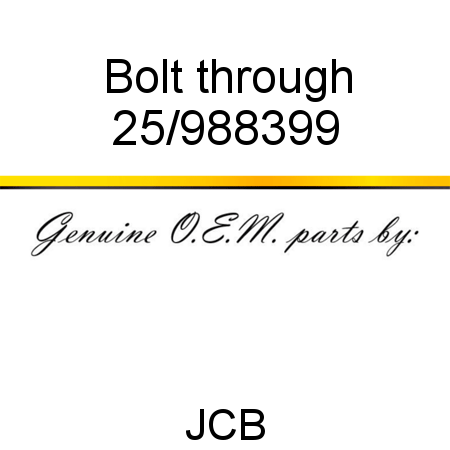 Bolt, through 25/988399