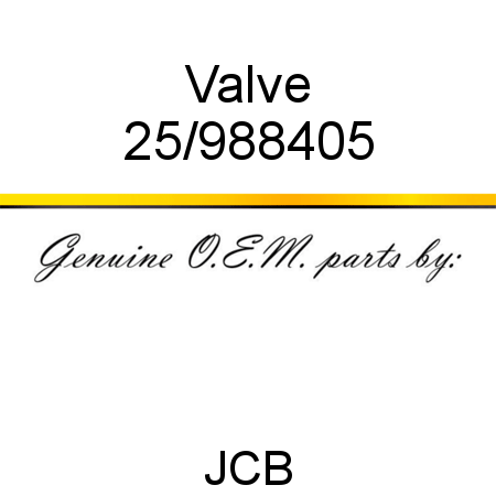 Valve 25/988405