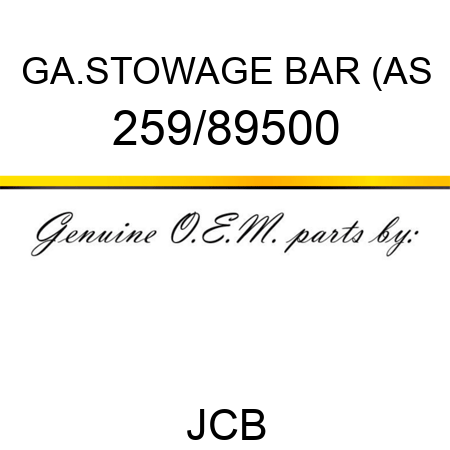 GA.STOWAGE BAR (AS 259/89500