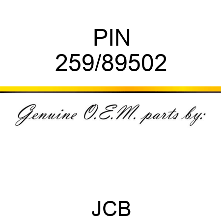 PIN 259/89502
