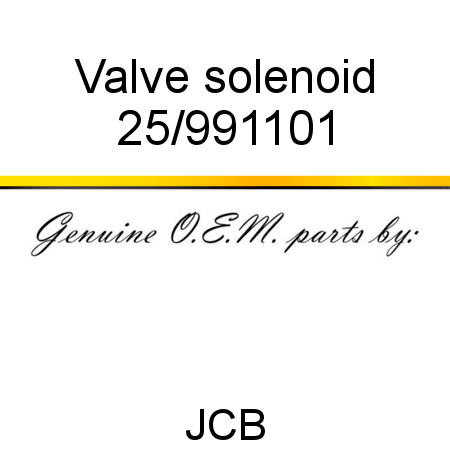 Valve, solenoid 25/991101