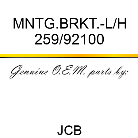 MNTG.BRKT.-L/H 259/92100