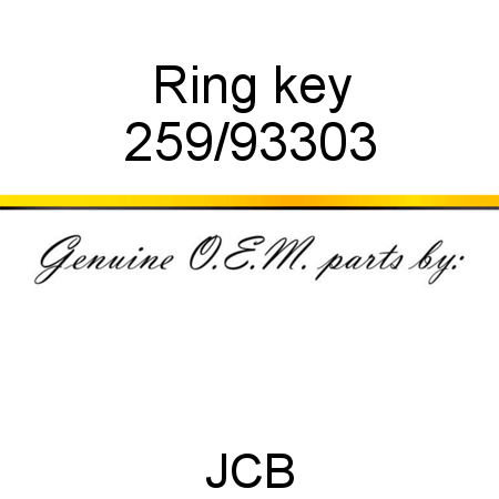 Ring, key 259/93303