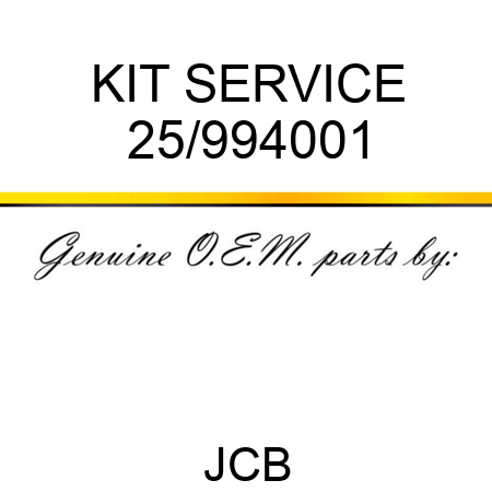 KIT SERVICE 25/994001