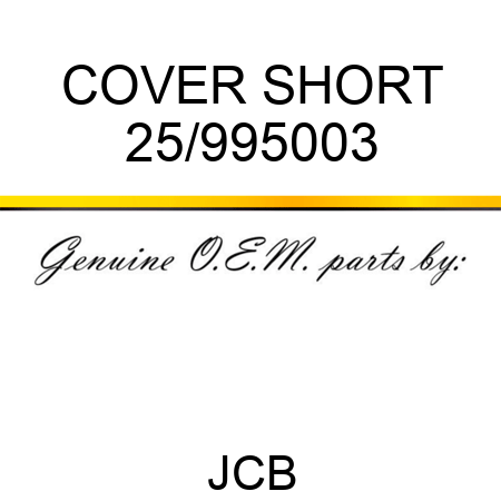 COVER SHORT 25/995003