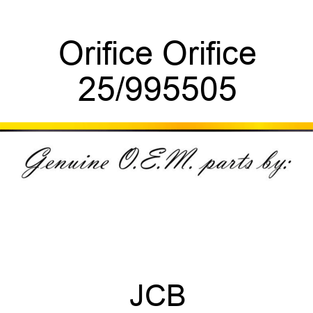 Orifice Orifice 25/995505