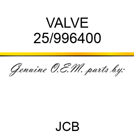 VALVE 25/996400