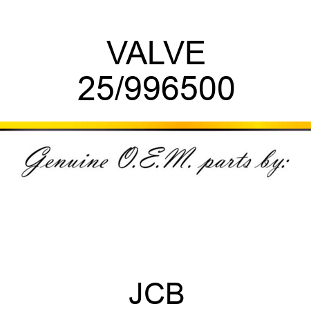 VALVE 25/996500