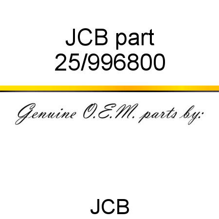 JCB part 25/996800