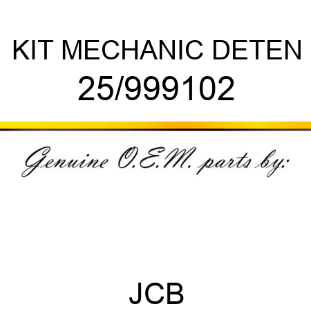 KIT MECHANIC DETEN 25/999102