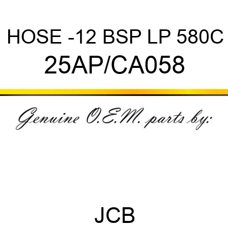 HOSE -12 BSP LP 580C 25AP/CA058