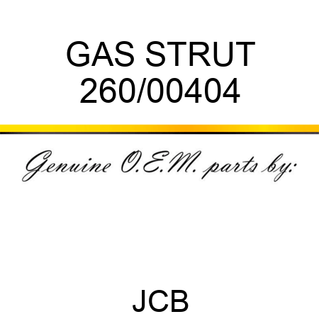 GAS STRUT 260/00404