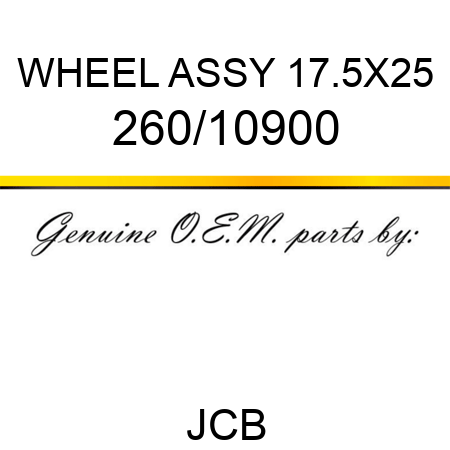 WHEEL ASSY 17.5X25 260/10900