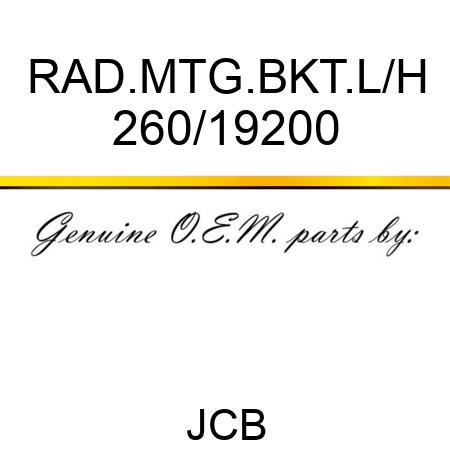 RAD.MTG.BKT.L/H 260/19200