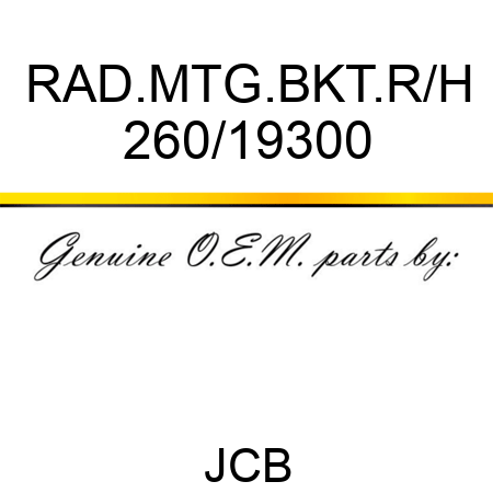RAD.MTG.BKT.R/H 260/19300