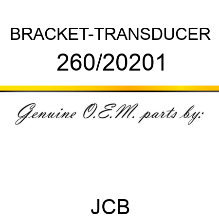 BRACKET-TRANSDUCER 260/20201