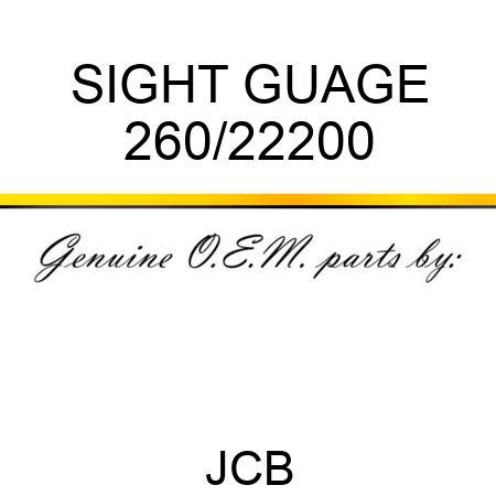 SIGHT GUAGE 260/22200