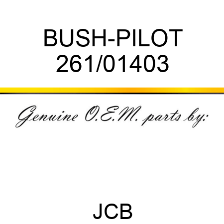 BUSH-PILOT 261/01403