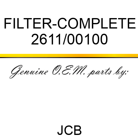 FILTER-COMPLETE 2611/00100