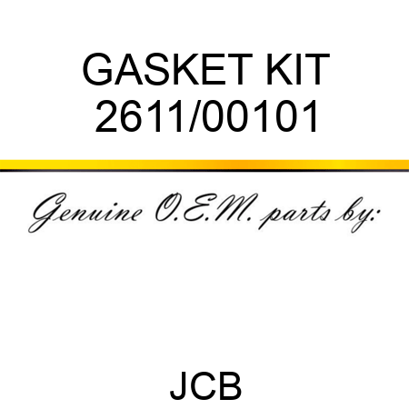 GASKET KIT 2611/00101