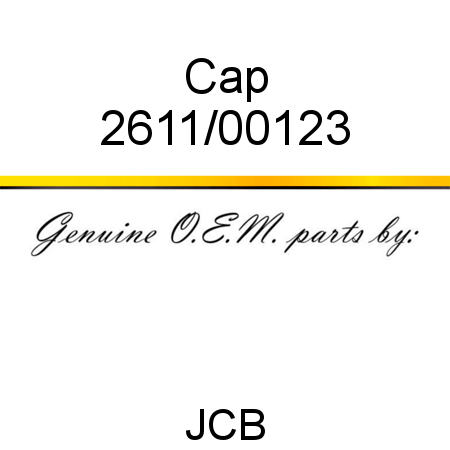 Cap 2611/00123